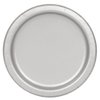 Solid Silver Round Disposable Paper Dinner Plates - 9'', 16 Pieces - Perfect for Parties, Weddings, Holidays & More