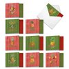 The Best Card Company - 10 Boxed Christmas Cards Blank - Assortment of Happy Holiday Stationery, Notecards Set (4 x 5.12 Inch) - Holiday Harvest MQ4959XSB-B1x10