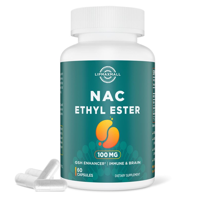 lipmaxmall N-Acetyl Cysteine Ethyl Ester 100mg-More Absorption Than ...