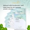 YoungMe Soothing Glam Korean Sheet Mask Pack - Soothing & Hydrating Facial Mask with Aloe Vera & Cica - Hypoallergenic Sheet Mask for All Skin Types | 25g x 6 sheet mask pouch set