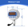 MEASUREMAN 3-1/8" Dial Size Stainless Steel Industrial Digital Pressure Control, Pressure Switch, 1/4" NPT Lower Mount, -15-0psi Vacuum, 110VAC, 0.5% Accuracy, LED Display
