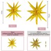 dmjuncong 10 Pcs Starburst Cone Balloons,Spike Balloons,Huge Gold Explosion Star Aluminum Foil Balloons for Mother's Day,Birthday, Wedding Anniversary,Graduation Party,Disco Party Decorations.