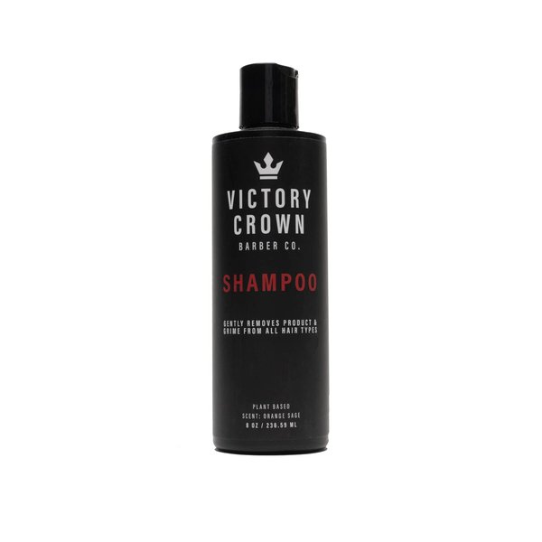 Victory Crown Deep Cleansing Shampoo - 8oz - All Natural - For All Hair Types - Barber Owned and Made in the USA