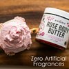 Rose Body Butter for Dry Skin with Moisturizing Whipped Raw Shea Butter and Rose Essential Oil | Ultra Hydrating Rose Lotion for Women | No Synthetic Fragrances | 8 oz Jar
