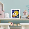 AUAUY 5D Diamond Art Kit for Kids, Art Crafts Kits with Wooden Frame, Cartoon Diamond Art Easy Kits, Anime Full Drill Diamond Art Gem Painting for Girls Boys Beginners (Owl)