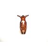 Generic Medium/small amber brown swrily hair claw clip for fine, thin hair, 1 Count (Pack of 1)