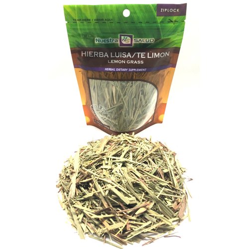 Lemongrass Tea - Hierba Luisa - Herbal Tea Leaf from Peru - For the Maintenance of Good Health - 40g in a Zip-Lock Bag - 100% Natural and Caffeine Free Leaves