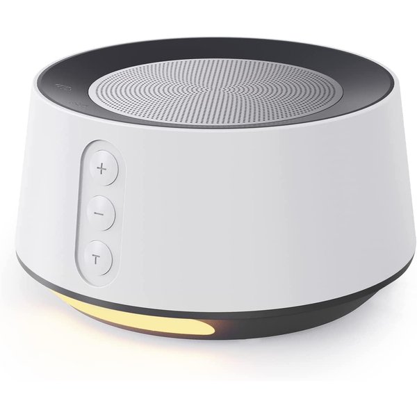 BGOVERSS White Noise Sound Machine with 14 Soothing Sounds and 10 Levels Night Light for Sleeping, 5 Timers and Memory Feature Plug in Sound Machine for Nursery Baby Kids Adults, White