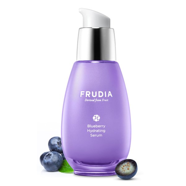 WELCOS FRUDIA Blueberry Hydrating Serum | Moisturizing Serum for Face w/Blueberry Extract, Vegan Panthenol, WS BS Care EX | Korean Skin Care Serum Day and Night Moisturizer for Face (1.69 fl oz)