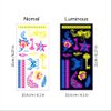 12 Sheets Glow in The Dark Temporary Tattoos Butterfly Flower Floral Luminous Tattoo Stickers Body Face Fake Waterproof Tattoos for Adults Women Man Rave Festival Accessories Party Favor Supplies