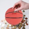Toddmomy Basketball Piggy Bank Kids Piggy Bank Sports Themed Coin Bank Plastic Coin Bank Money Saving Box Basketball Bedroom Home Decoration