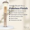 FIÈRA Finishing Powder Brush - Custom Facial Brush for Loose Powder - Quick & Easy Application - Lightweight & Easy to Clean - Pairs Perfectly with Fièra HD Matte Finishing Powder