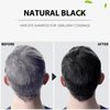 Instant Black Hair Shampoo, 3 in 1 Natural Black Hair Dye Shampoo with Herbs, Cover Greys Hair for Men & Women, Permanent Black Hair Color - Ammonia Free, Herbal Black Hair Dye 400ml (Black)