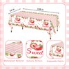 DELICAT 143 PCS Strawberry Party Decorations, Strawberry Birthday Supplies with Paper Plates Napkins Cups Disposable Tablecloth Sweet One Decor Tableware Set for Berry First Party Girl 20 Guests
