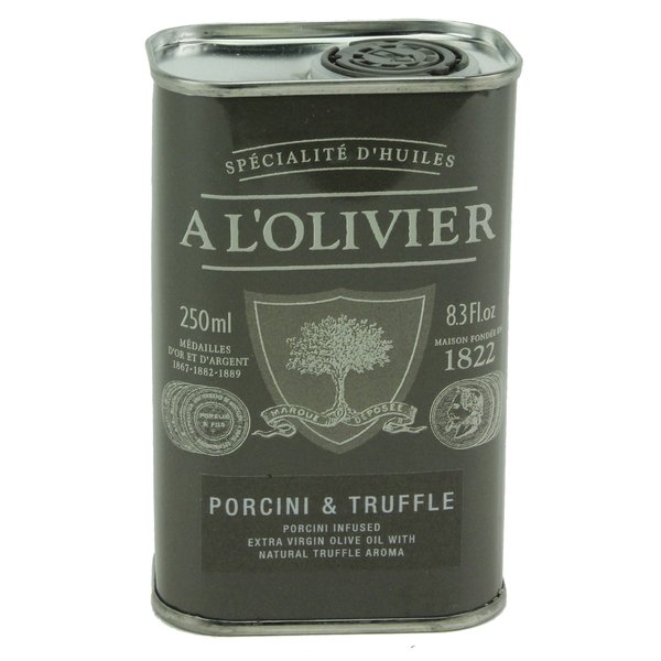 A L'Olivier Olive Oil Infused with Porcini-truffle, 8.3-Ounce Tins