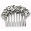 Gorgeous Bridal Wedding Flower Floral Tiara Hair Comb Bridesmaid Gift for Women Girlfriend Mom Lady Prom Beauty Pageant Clear Rhinestones Hair Accessory Costume Wedding Jewelry