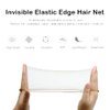 Invisible Hair Nets and U Shaped Hair Pins Set/Hair Bun Shaper Set with 50Pcs Elastic Edge Mesh Hair Nets and 10Pcs Positioning U Shaped Hair Pins for Women Hair Bun(Blonde)