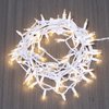 LUCKY SHINE 150 Warm White LED Christmas Lights, Commercial Grade LED String Lights White Wire 50 Ft, for Indoor and Outdoor Use.