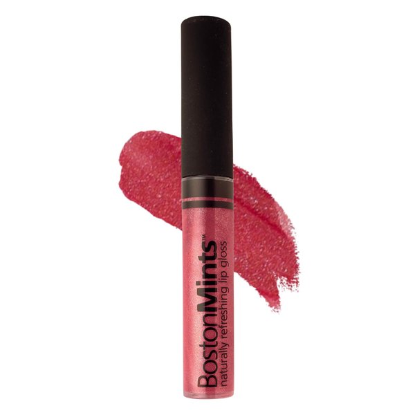 Boston Mints Mint Tucket Red Lip Gloss (.25oz) - Naturally Refreshing Vegan Lip Gloss with Aloe, Vitamins C & E, Spearmint Extract