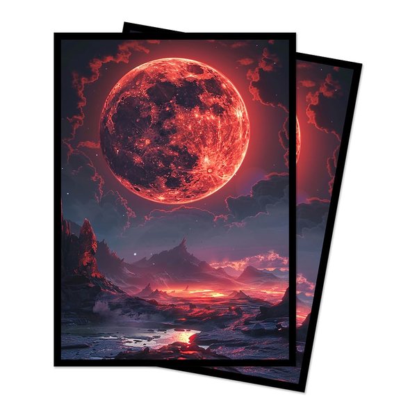 Paramint Bloodmoon MTG Card Sleeves - 100 Count Standard Size TCG Sleeves - Compatible with Magic The Gathering, Pokémon, Lorcana - Double Sleeving - Original Art Design