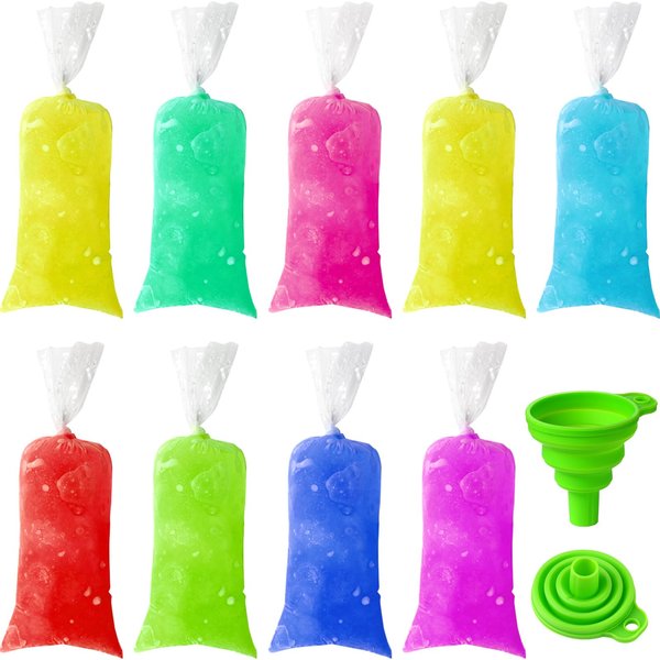 Patelai 200 Pieces Ice Pop Bags 2 x 8 Inch Bolsitas Para Bolis De Hielo Mexicanas Ice Cream Bolis Bags Pouch for Making Ice Candy, Freeze Pops