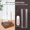 Durmmur Incense Holder for Sticks, Insence-Stick Holder Ash Catcher with Removable Glass [Anti-Ash Flying], Mess-Free Incense Burner Holder, Perfect for Meditation Yoga Relaxation, Home Decor