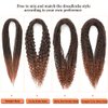 Ajsowju Boho Dreads Synthetic Boho Box Braids Double Ended Dreadlock Extensions 24inches 10 Strands Thin Soft Black to Dark Brown DE Dreadlock Extension for Women (Boho 10 Strands, 1B/30)