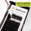 Bottom Lash Extension J Curl 0.10mm Mix4-7mm 4mm 5mm 6mm 7mm Black Color Lower Lash Extensions (Mix4-7mm 0.10 J Curl)