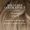 LaaVoo Ombre Clip in Hair Extensions Real Human Hair Balayage Light Brown to Ash Blonde Mix Platinum Blonde Hair Extensions Clip ins Ombre Human Hair Clip in Extensions 14 Inch 5pcs/80g