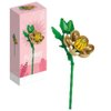 YICHENZHAOXING Mini Bricks Artificial Flower Bouquet Building Sets，DIY Simulation Plant Series Creative Toys,Flower Building Set Magnolia 105PCS