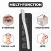 Visage Precision Facial Razors, Touch-up Dermaplaning Tool, Eyebrow Razor, Facial Hair/Peach Fuzz Removal, Face Shavers for Women and Men - 3 count