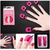 26 PCS Curve Shape Spill-Proof Finger Cover Nail Polish Varnish Protector Holder, Finger Cover Sticker Nail Polish Glue DIY Protector for Finger Nail Art