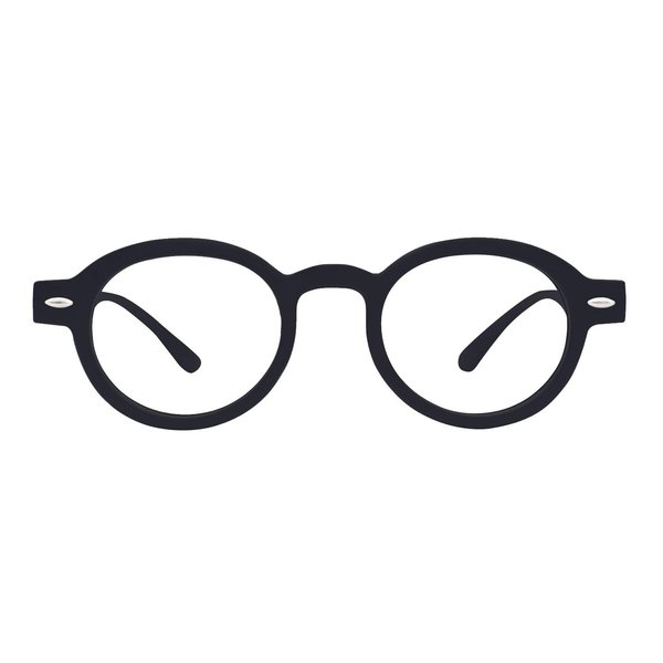OCCI CHIARI Round Readers Reading Glasses Men and Women Magnification Unisex Frame 4.0 5.0 6.0 (Black, 4.0)