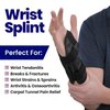 Carpal Tunnel Wrist Brace Night Support - Wrist Splint Arm Stabilizer & Hand Brace for Carpal Tunnel Syndrome Pain Relief Compression Sleeve for Forearm Wrist Tendonitis Pain Treatment (Small, Left)