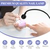 SAVILAND U V LED Nail Lamp – Mini Led Nail Lamp Gel X Lamp for Nails with Securing Clip Rotatable Led Light for Nails for Curing Gel Polish U V Nail Gels Manicure Home DIY, Black