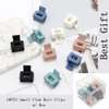 FASOTY 10Pcs Small Hair Clips for Women Girls, 1 Inch Mini Hair Clips for Thin Medium Hair Cute Tiny Jaw Clip for Hair Strong Hold Small Claw Hair Clips Gift Box (Matte Neutral Color)