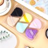Pimoys 6 Pieces Powder Puff Soft Makeup Sponge Triangle Make Puff for Face Powder Cosmetic Foundation Sponge Beauty Makeup Tool, MultipleColors