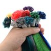 Rainbow Colorful Pre Bonded U Tip Fusion Human Hair Hair Extension Nail Tip Keratin Stick Straight Nail Tipped Pre-bonded Hair Extensions For Women 10 strands 20'' Long (20inch (10strands/lot), Sky Blue)