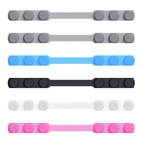 Mask Strap Extender Masks Ear Saver Adjustable Face Mask Holder Extension Hook Protectors Ear Pain Relieved Anti-Tightening Anti-Slip Buckle for Kids Adults Silicone Mask Accessories 6 Pack