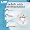 MARINE CITY Round 316 Grade Stainless Steel Flush Hatch Lifting Ring – Deck Hatch Pull Handle (Diameter 2 Inches) for Watercraft – Boats – Yachts (Pack of 4)