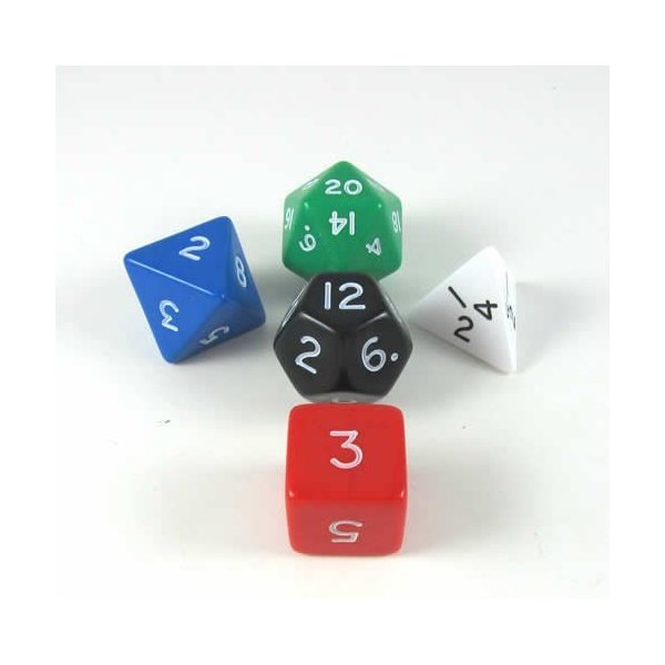 Koplow Games Platonic Jumbo Dice Set of 5