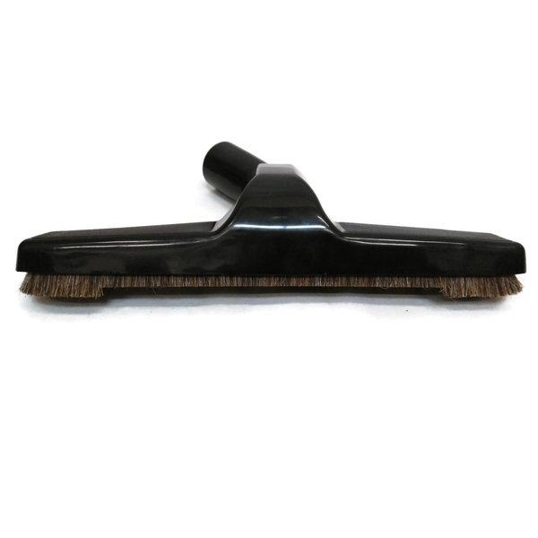 Hardwood Universal Vacuum Cleaner Floor Brush 1 ¼ inch (1.25'') (32mm) Inner Diameter with Horse Hair Soft Bristles 10” Wide Black