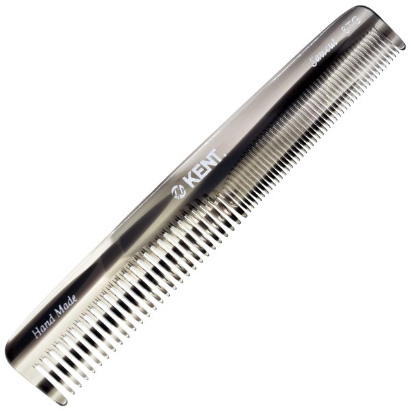 Kent 6T G Fine and Wide Tooth Hair Comb-Handmade Styling Comb for Hair Care, Barber and Beard Comb For Men -Grooming Hair Comb for Men, Woman and Kids- Hair Care for Wet or Dry, Medium to Thick Hair