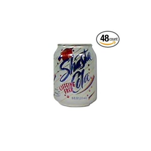 Shasta Diet Cola Caffeine Free Soda, 8 ounce -- 48 per case.