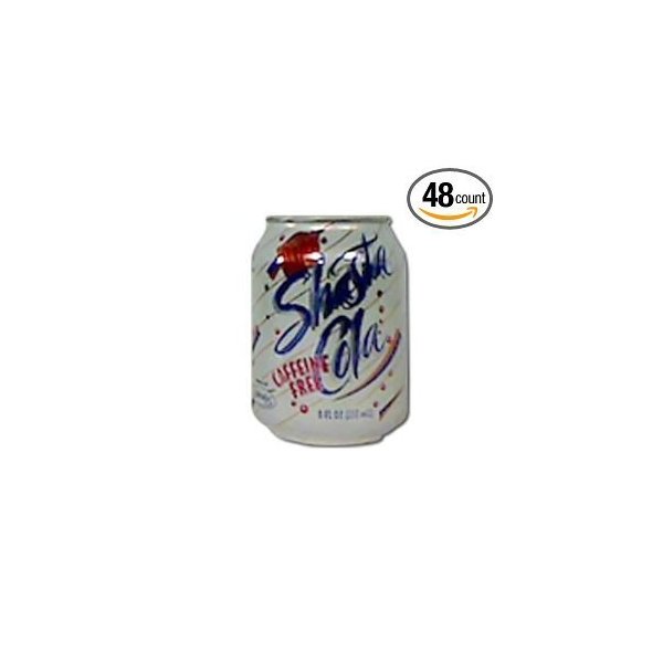 Shasta Diet Cola Caffeine Free Soda, 8 ounce -- 48 per case.