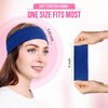 Styla Hair Headbands for Women Stretch Fashion Headbands 10 Pack Non-Slip Head Wraps Great for Spa, Sports, Yoga, Pilates, Running, Gym Headband, Workouts - Blue