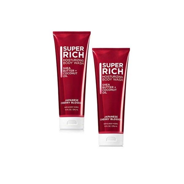 Bath and Body Works 2 Pack Japanese Cherry Blossom Moisturizing Body Wash 10 Oz