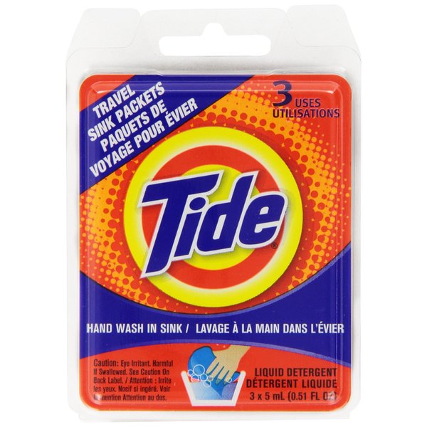 Tide Sink Pack Liquid Laundry Detergent, 0.51 oz, Pack of 12