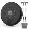 CD player portable,Discman rechargeable,Walkman CD player with speaker,Portable cd player with headphones,CD-R,MP3 USB playable,Anti skip CD playing for car,suitable for personal or multi-users,Black