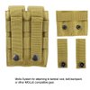 Depring Double Pistol Mag Pouch Molle Tactical EDC EMT Tool Organizer Holder (Tan)